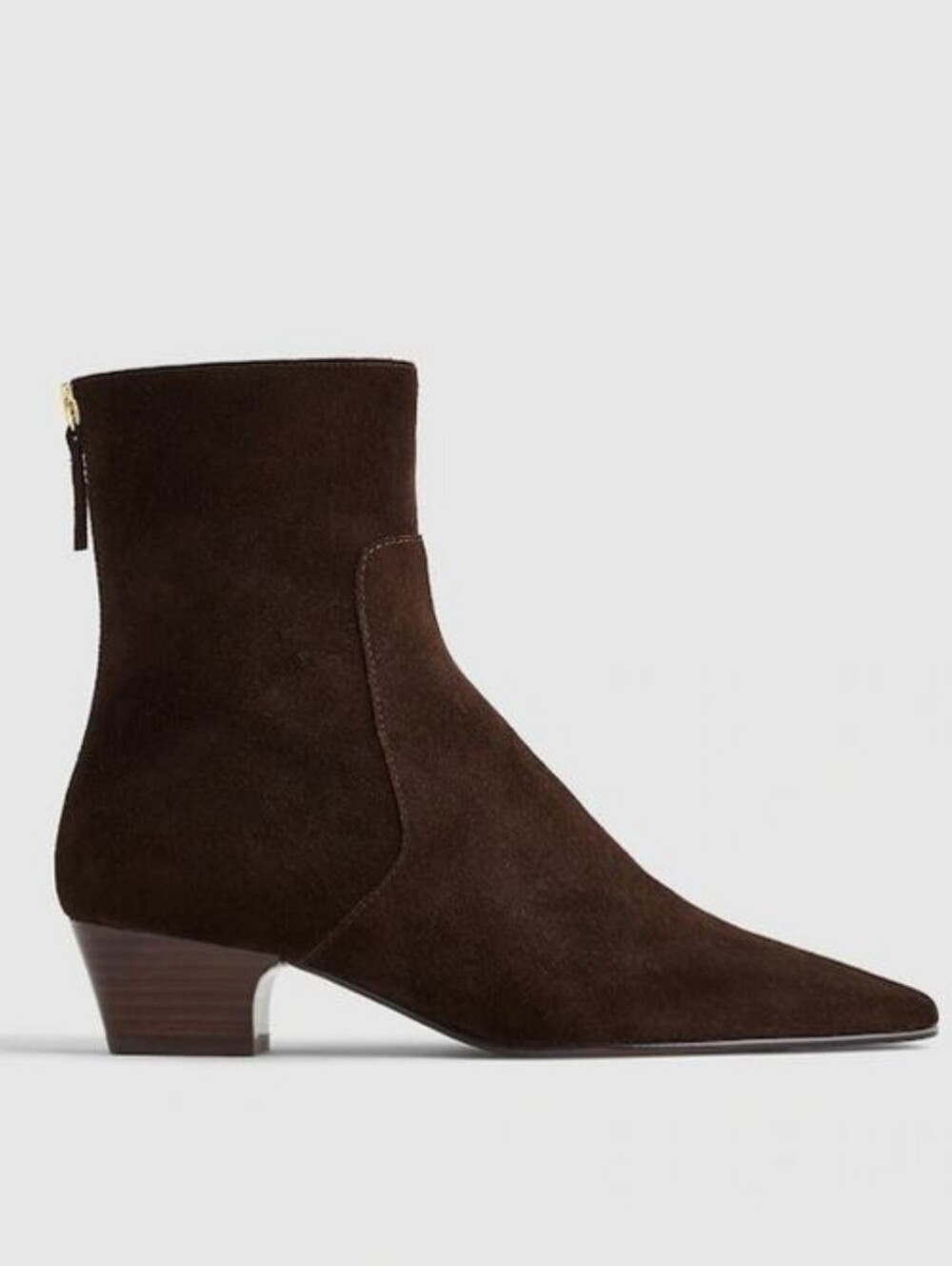 Madewell Lexie Suede Ankle Boot - Dark Carob